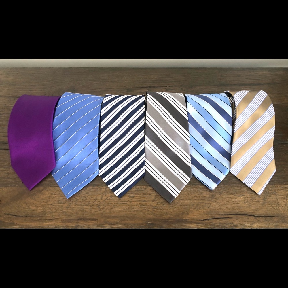 SET OF FIVE MALE TIES